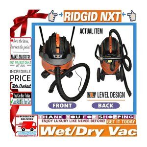🛑 RIDGID Wet/Dry ➕🆒 SHOP VACUUM Professional NXT Filter VAC Power 💸BUY NOW‼️